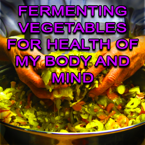 Fermenting Vegetables For Health Of My Body And Mind