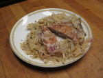 Pork loin and sauerkraut for breakfast!