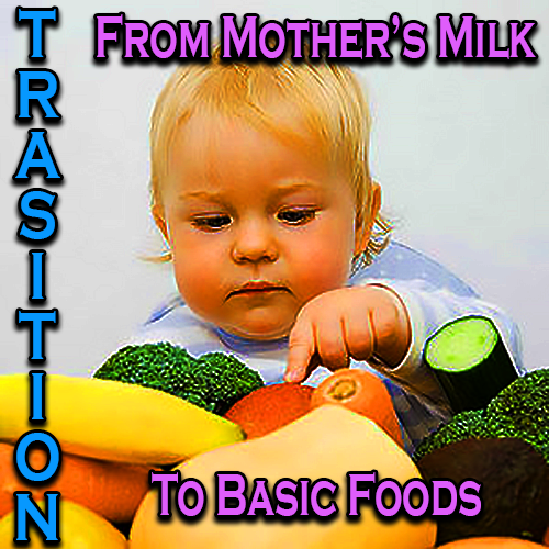 Transition from mother's milk to basic foods